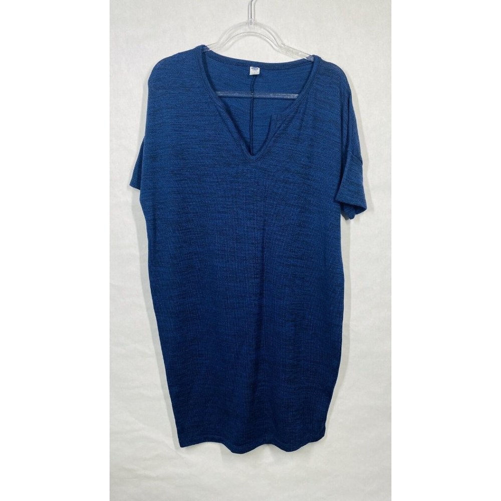 Old Navy T-shirt Dress Soft Women Size L Blue Stretch Cozy